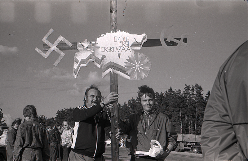 Participants in the Baltic Way, 1989.