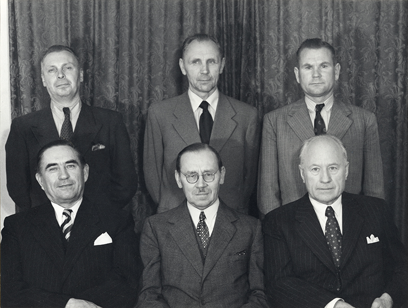 Members of the Estonian government-in-exile in 1953