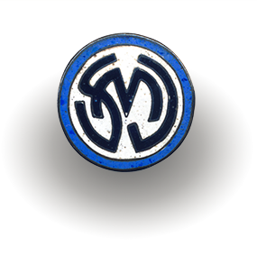 Badge of the youth organisation SMV (Blue-Black-White).
